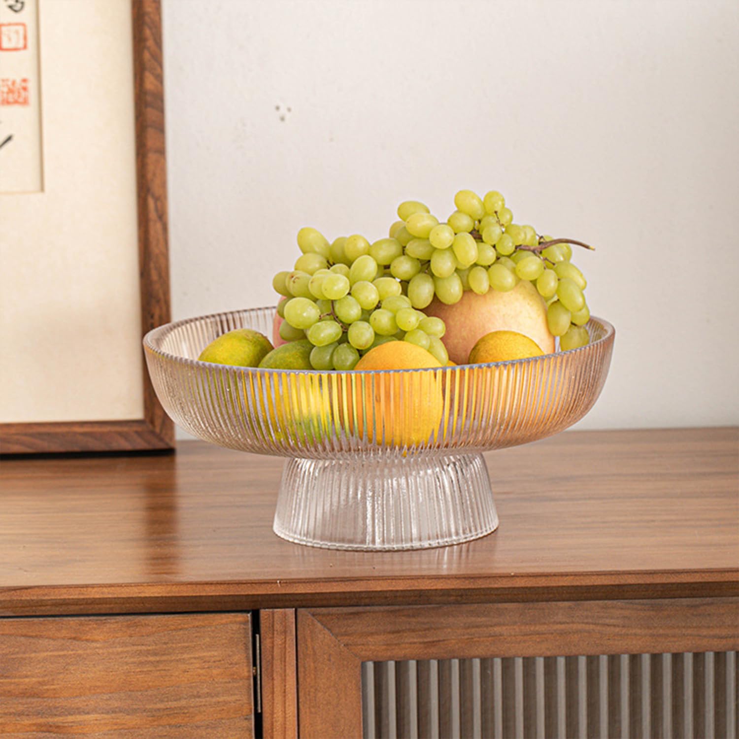 Amazon.com: Xeiwagoo Glass Fruit Bowl,Decorative Glass Bowl